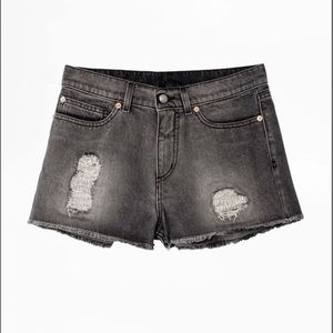 Zadik&Voltaire storm destroy jeans shorts